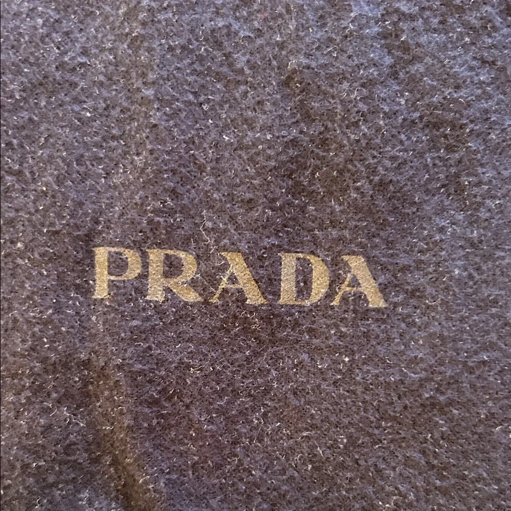 Prada Navy Blue Drawstring Dust Shoe Bags Set Of 2 15